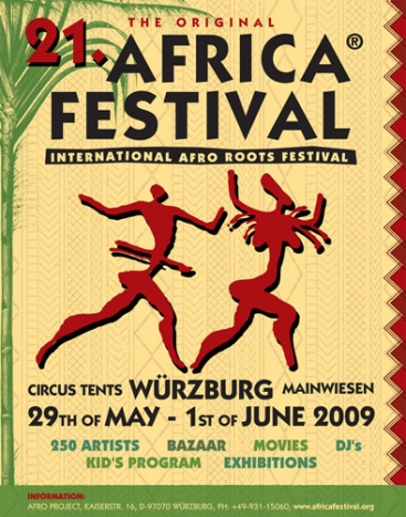 Plakat Afrika Festival Würzburg