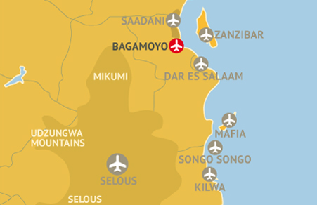 Landkarte Flugplan Grafik: Coastal