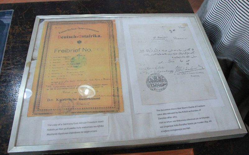 Freibrief des letzten Sklaven von Bagamoyo