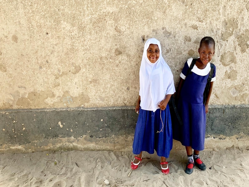 Schulkinder der Mwambao Schule