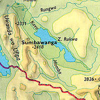 Landkarte Lake Rukwa