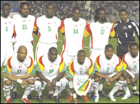 Das siegreiche Team von Senegal